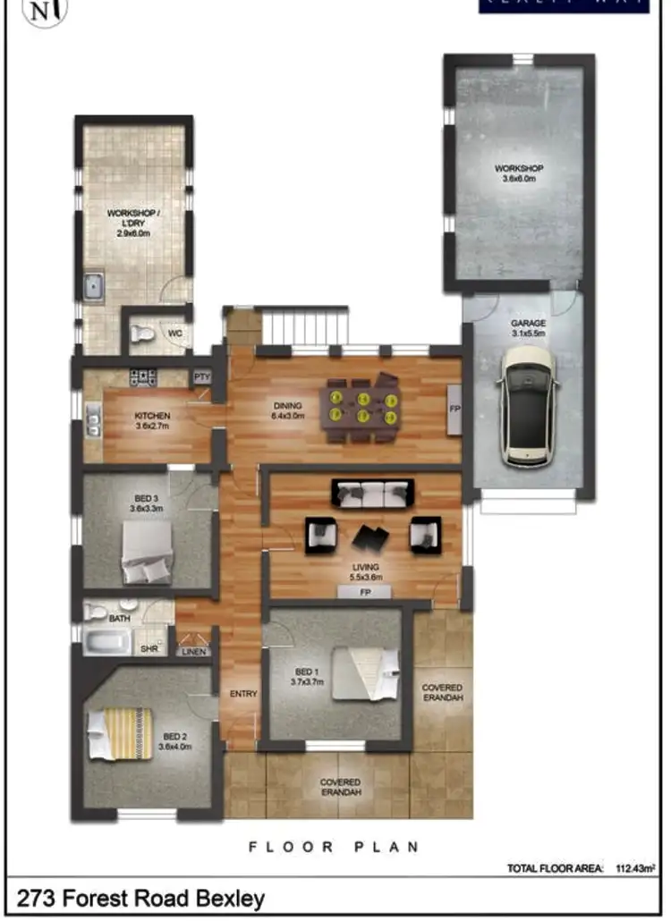 Floorplan of Homely house listing, 273 Forest Road, Bexley NSW 2207