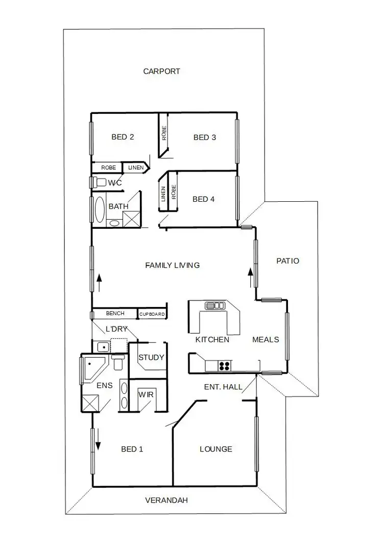 Floorplan of Homely house listing, 7888 Hamilton Highway, Tarrington VIC 3301