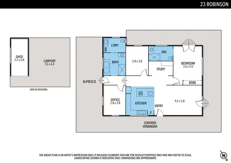 Floorplan of Homely house listing, 23 ROBINSON STREET, Murchison VIC 3610