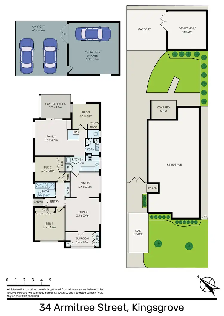 Floorplan of Homely house listing, 34 ARMITREE STREET, Kingsgrove NSW 2208