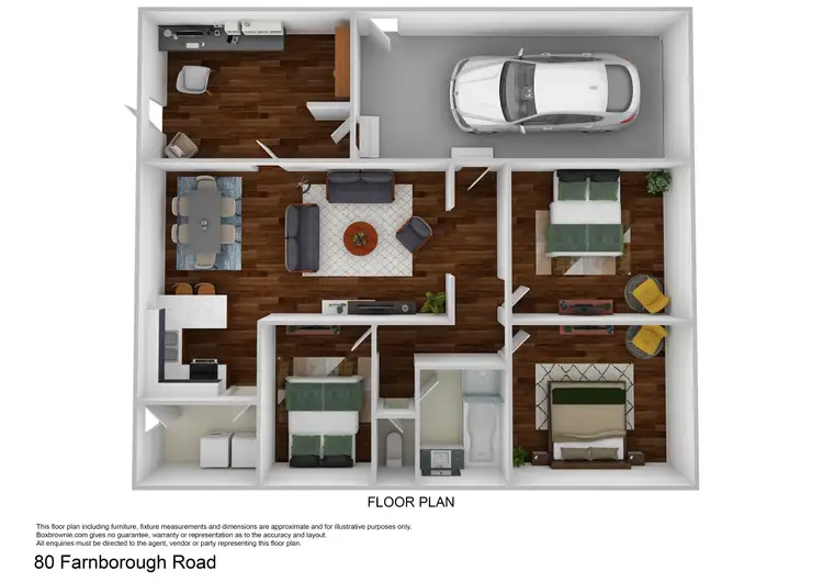 Floorplan of Homely house listing, 80 Farnborough Road, Meikleville Hill QLD 4703