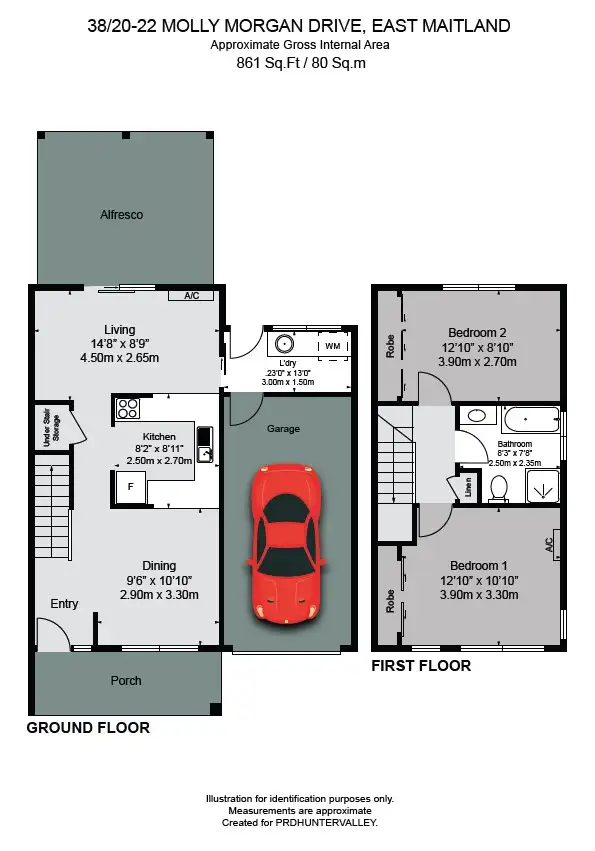 Floorplan of Homely unit listing, 38/20-22 Molly Morgan Drive, East Maitland NSW 2323