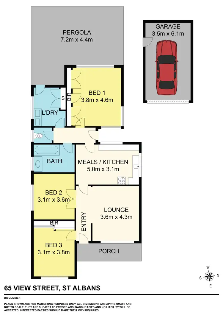 Floorplan of Homely house listing, 65 View Street, St Albans VIC 3021