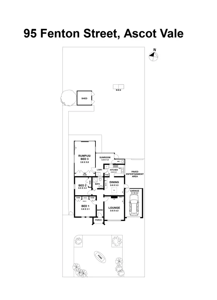 Floorplan of Homely house listing, 95 Fenton Street, Ascot Vale VIC 3032