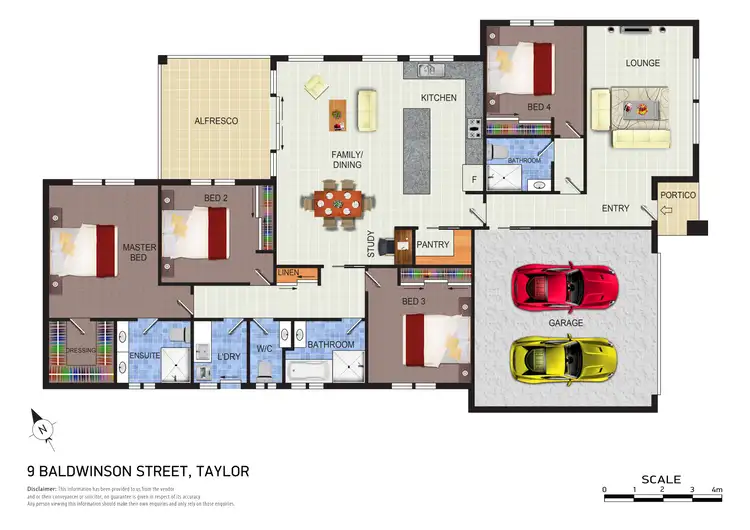 Floorplan of Homely house listing, 9 Baldwinson Street, Taylor ACT 2913