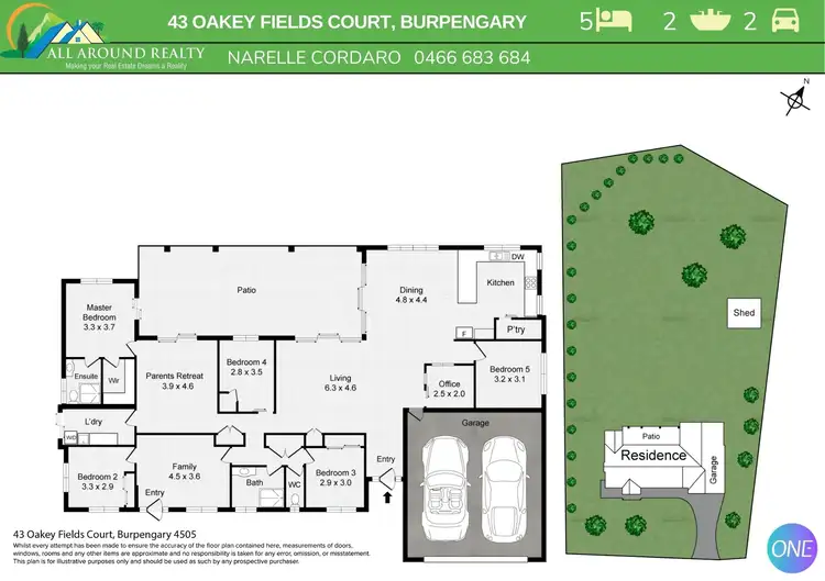 Floorplan of Homely house listing, 43 Oakey Fields Court, Burpengary QLD 4505