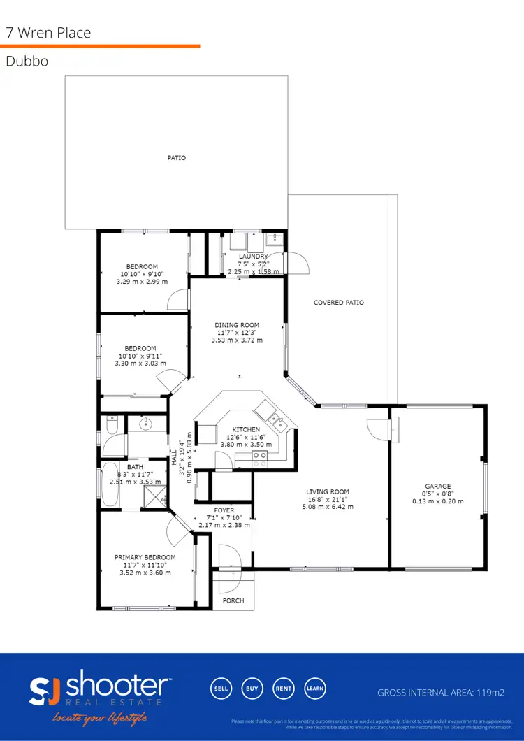 Floorplan of Homely house listing, 7 Wren Place, Dubbo NSW 2830