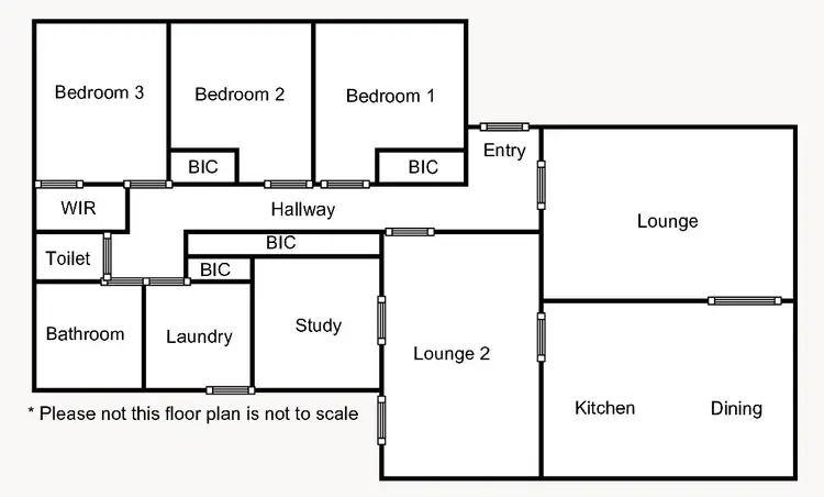 Floorplan of Homely house listing, 16 Loch Street, Nhill VIC 3418