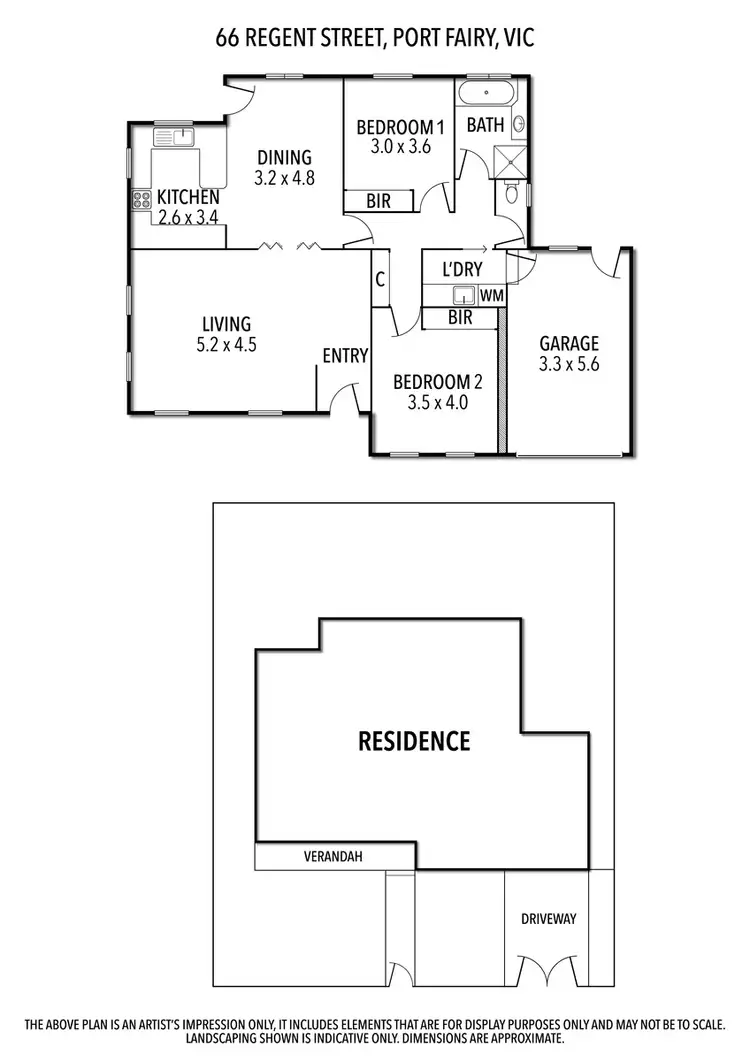 Floorplan of Homely house listing, 66 Regent Street, Port Fairy VIC 3284