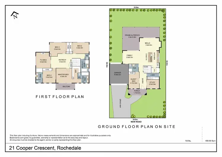 Floorplan of Homely house listing, 21 Cooper Crescent, Rochedale QLD 4123