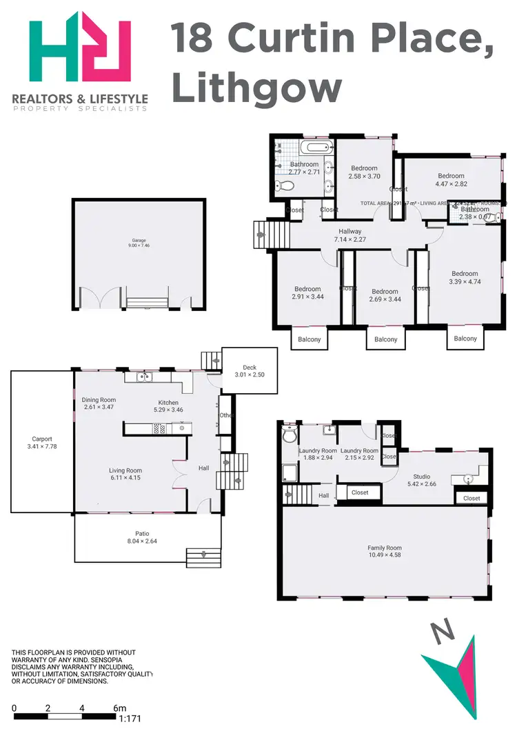 Floorplan of Homely house listing, 18 Curtin Place, Lithgow NSW 2790