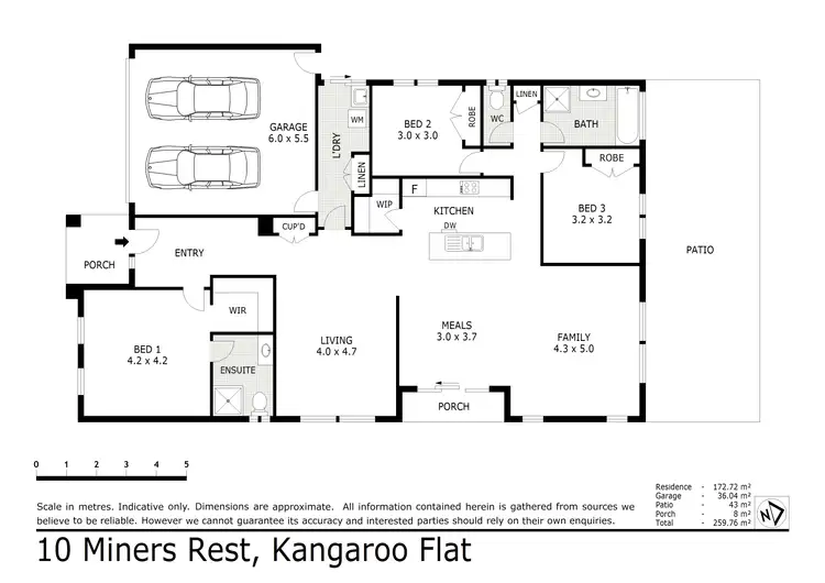 Floorplan of Homely house listing, 10 Miners Rest, Kangaroo Flat VIC 3555