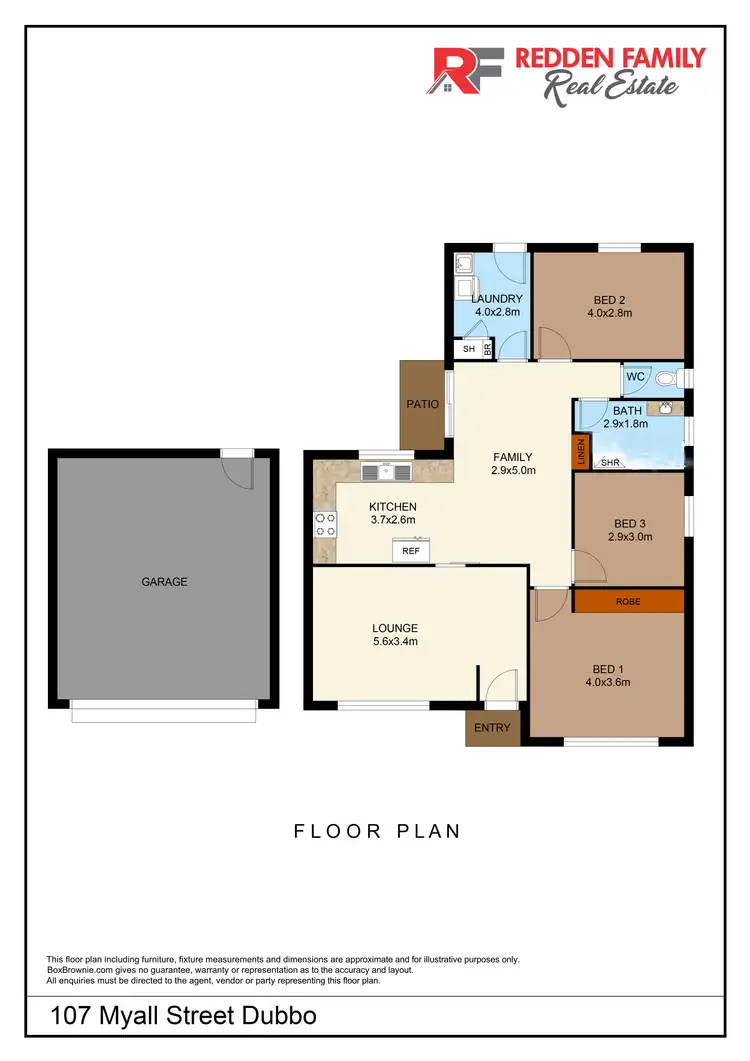 Floorplan of Homely house listing, 107 Myall Street, Dubbo NSW 2830