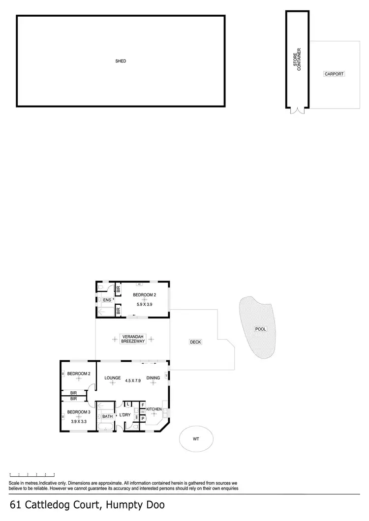 Floorplan of Homely house listing, 61 Cattledog Court, Humpty Doo NT 836