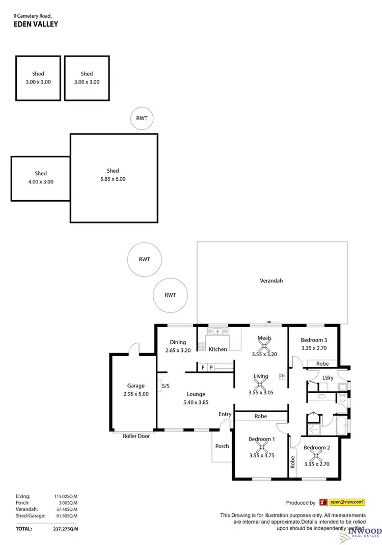 Floorplan of Homely house listing, 9 Cemetery Road, Eden Valley SA 5235