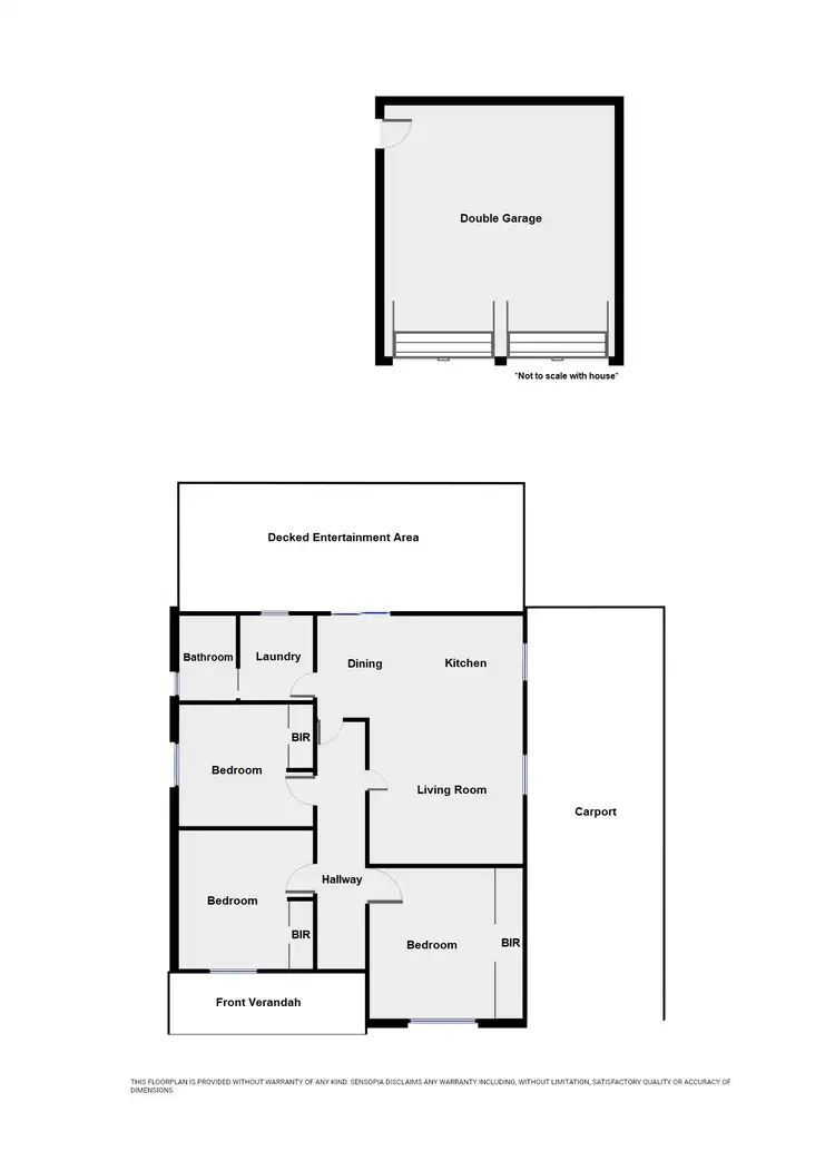 Floorplan of Homely house listing, 13 Wood Street, Warracknabeal VIC 3393