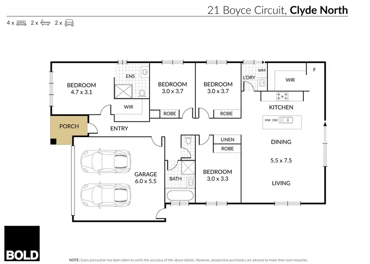 Floorplan of Homely house listing, 21 Boyce Circuit, Clyde North VIC 3978