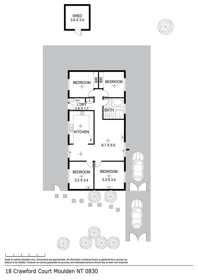 Floorplan of Homely house listing, 18 Crawford Court, Moulden NT 830