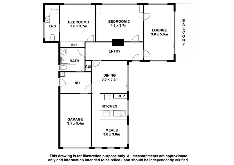 Floorplan of Homely house listing, 8 Oldham Close, Mount Gambier SA 5290