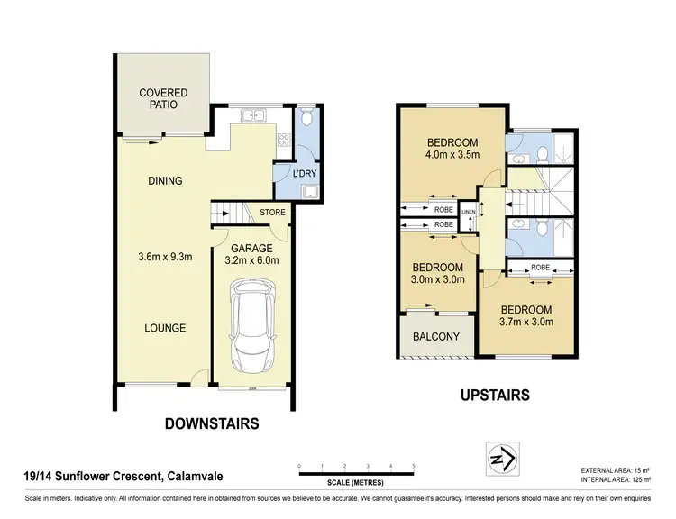 Floorplan of Homely townhouse listing, 19/14 SUNFLOWER CRESCENT, Calamvale QLD 4116