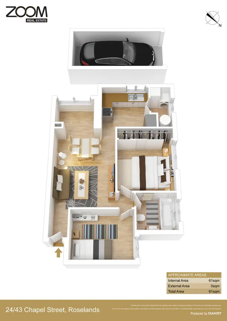Floorplan of Homely apartment listing, 24/43-45 Chapel Street, Roselands NSW 2196