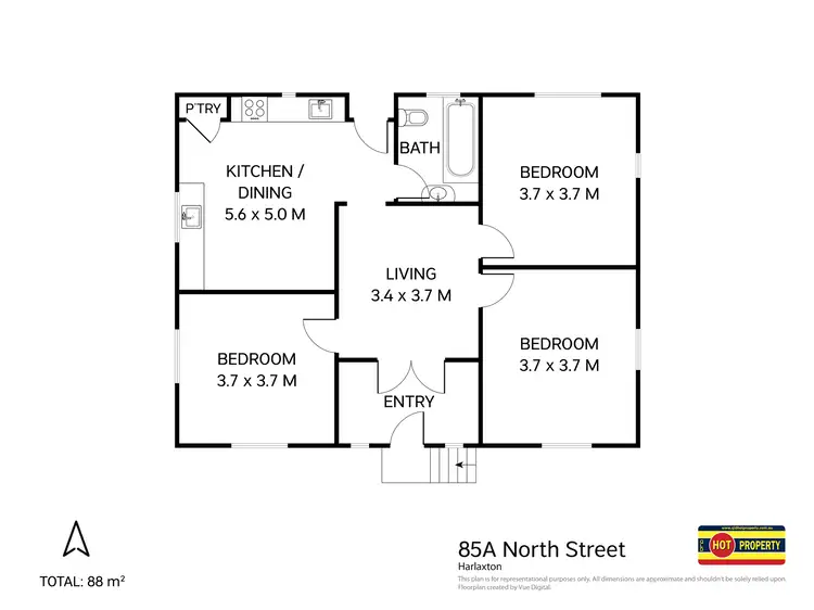 Floorplan of Homely house listing, 85a North Street, Harlaxton QLD 4350