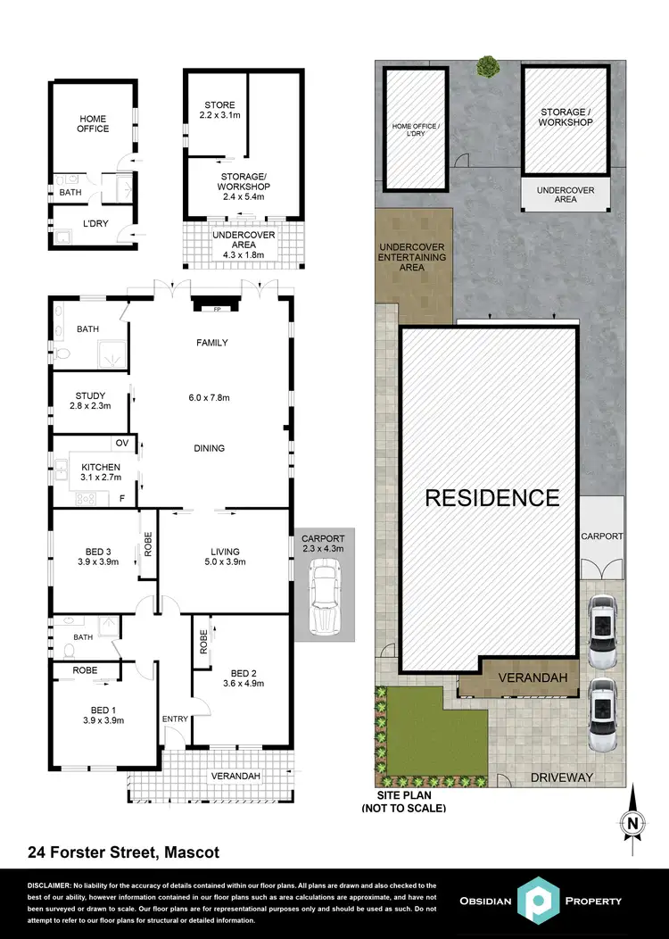 Floorplan of Homely house listing, 24 Forster Street, Mascot NSW 2020