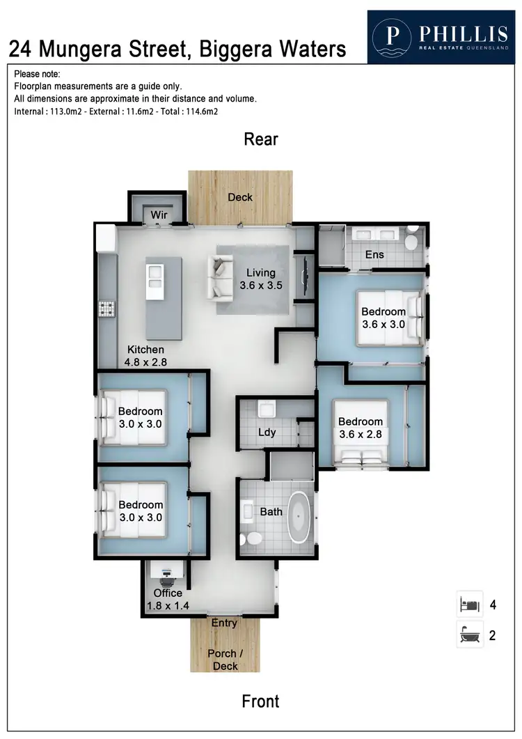 Floorplan of Homely house listing, 24 Mungera Street, Biggera Waters QLD 4216