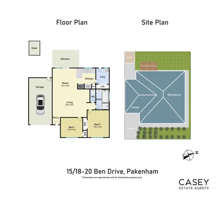 Floorplan of Homely unit listing, 15/18 Ben Drive, Pakenham VIC 3810