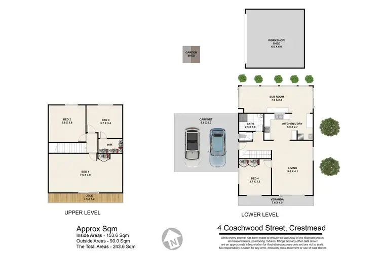 Floorplan of Homely house listing, 4 Coachwood Street, Crestmead QLD 4132