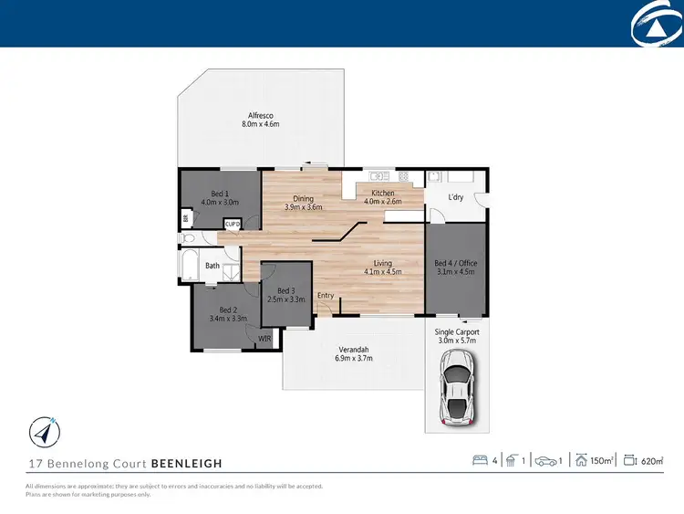 Floorplan of Homely house listing, 17 Bennelong Court, Beenleigh QLD 4207