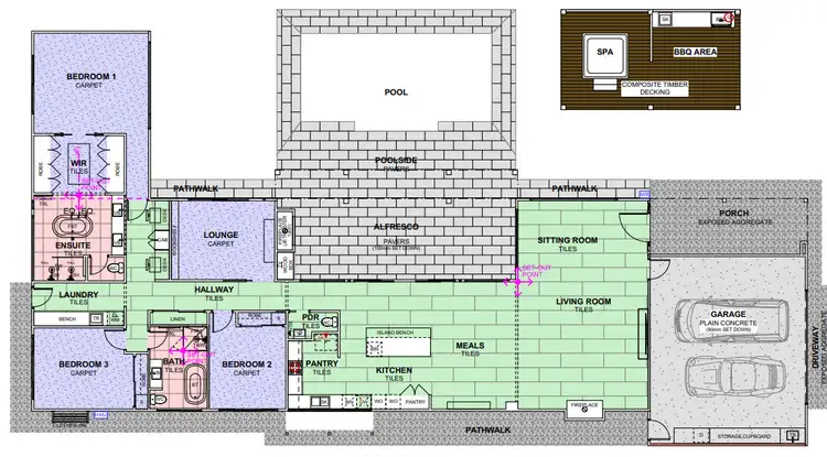 Floorplan of Homely house listing, 2 Lomandra Court, Yarrawonga VIC 3730