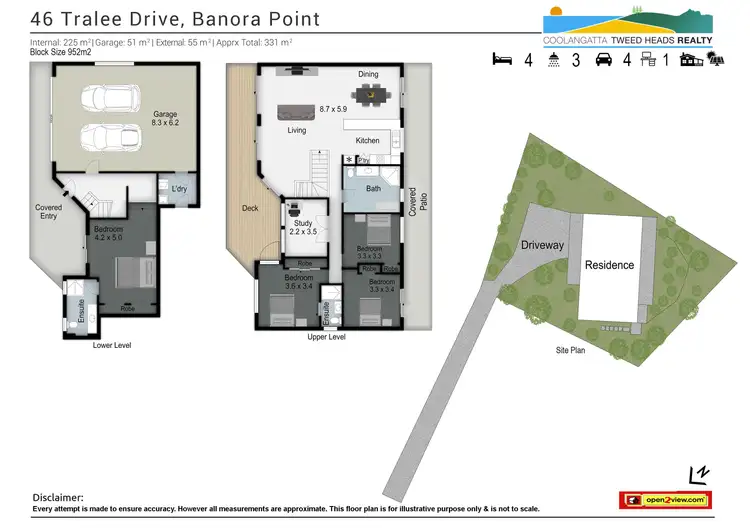 Floorplan of Homely house listing, 46 Tralee Drive, Banora Point NSW 2486