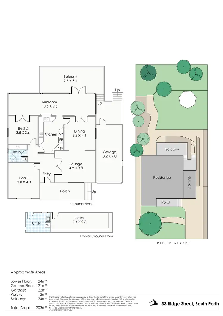 Floorplan of Homely house listing, 33 Ridge Street, South Perth WA 6151