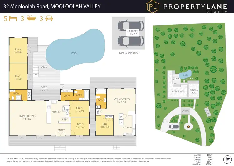 Floorplan of Homely house listing, 32 Mooloolah Road, Mooloolah Valley QLD 4553