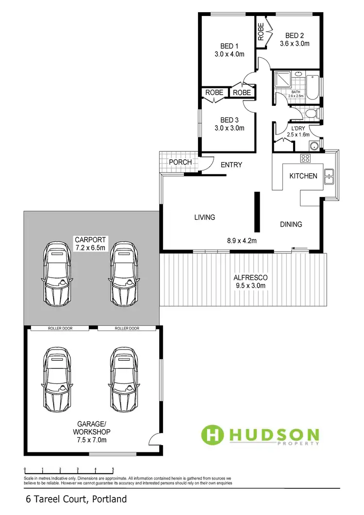 Floorplan of Homely house listing, 6 Tareel Court, Portland VIC 3305