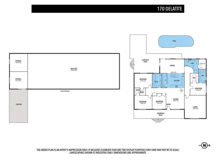 Floorplan of Homely rural property listing, 170 DELATITE ROAD, Seymour VIC 3660