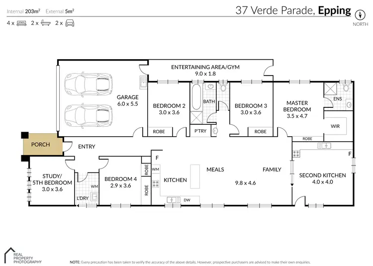 Floorplan of Homely house listing, 37 Verde Parade, Epping VIC 3076