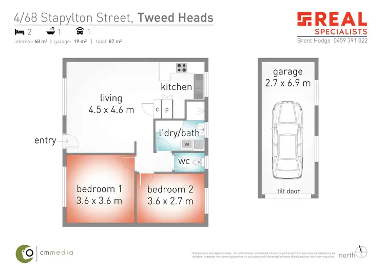 Floorplan of Homely unit listing, 4/68 Stapylton Street, Coolangatta QLD 4225
