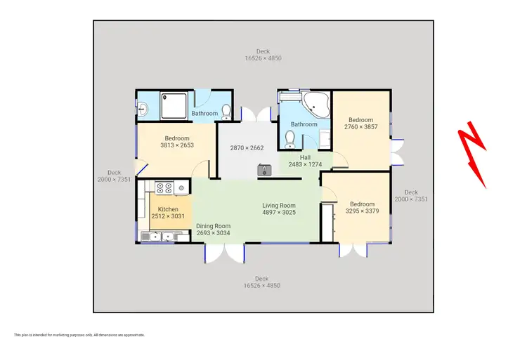Floorplan of Homely rural property listing, 540 Nullica Road, Nethercote NSW 2549