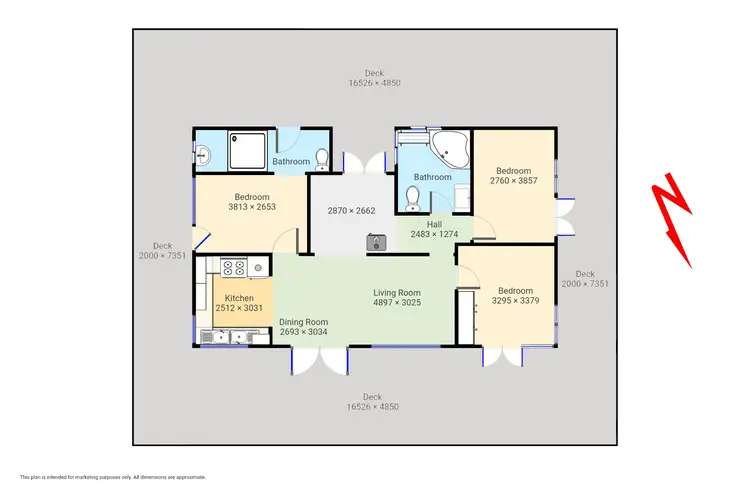 Floorplan of Homely rural property listing, 540 Nullica Road, Nethercote, Eden NSW 2551