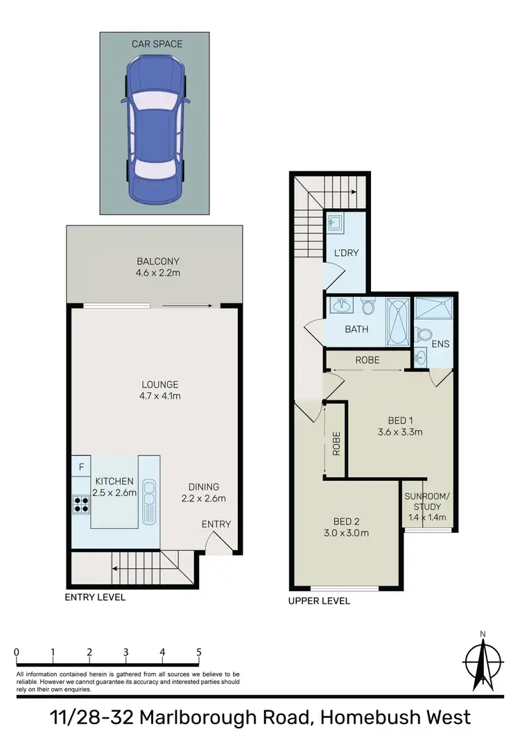 Floorplan of Homely apartment listing, 11/28-32 Marlborough Road, Homebush West NSW 2140