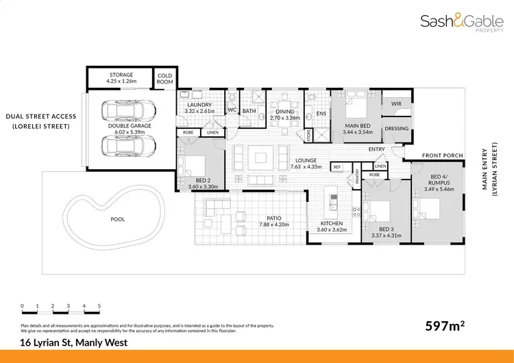 Floorplan of Homely house listing, 16 Lyrian Street, Manly West QLD 4179