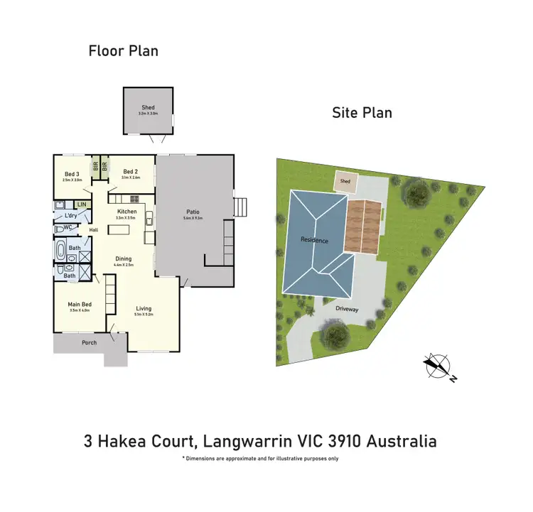 Floorplan of Homely house listing, 3 Hakea Court, Langwarrin VIC 3910