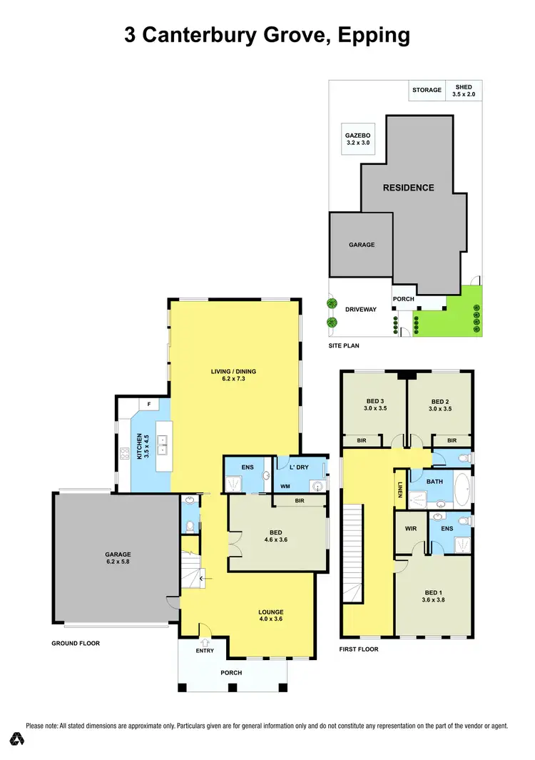 Floorplan of Homely house listing, 3 Canterbury Grove, Epping VIC 3076