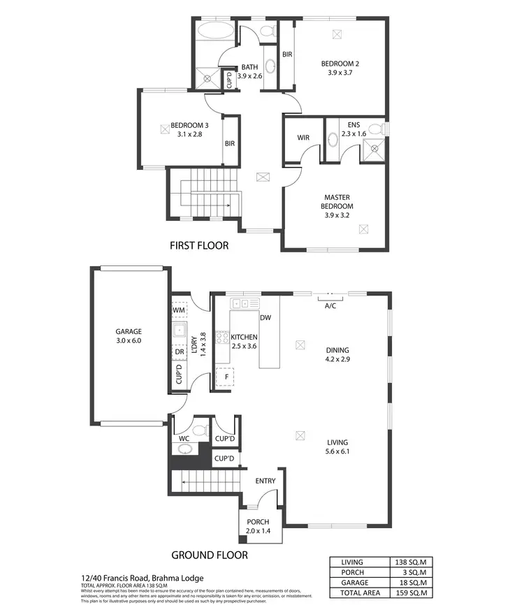 Floorplan of Homely house listing, 12/40 Francis Road, Brahma Lodge SA 5109