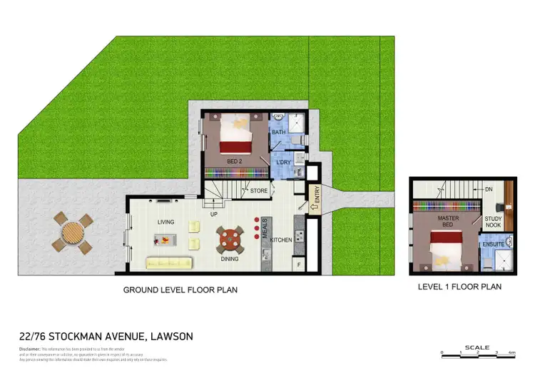 Floorplan of Homely townhouse listing, 22/76 Stockman Avenue, Lawson ACT 2617