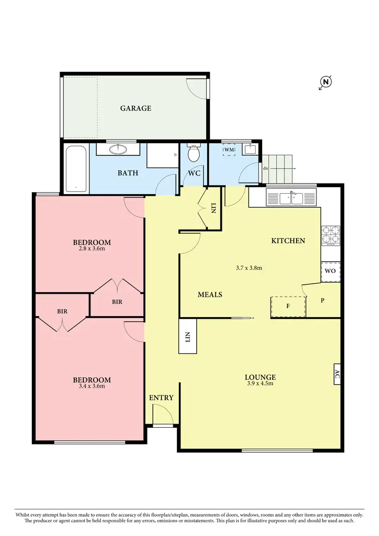 Floorplan of Homely unit listing, 1/32 Lower Plenty Road, Rosanna VIC 3084