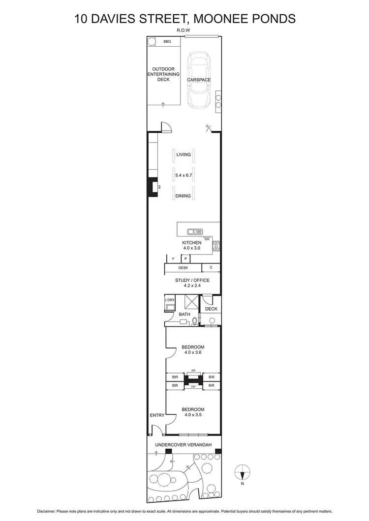 Floorplan of Homely house listing, 10 Davies Street, Moonee Ponds VIC 3039