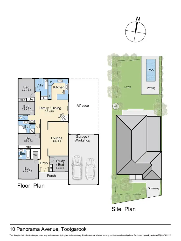 Floorplan of Homely house listing, 10 Panorama Drive, Tootgarook VIC 3941